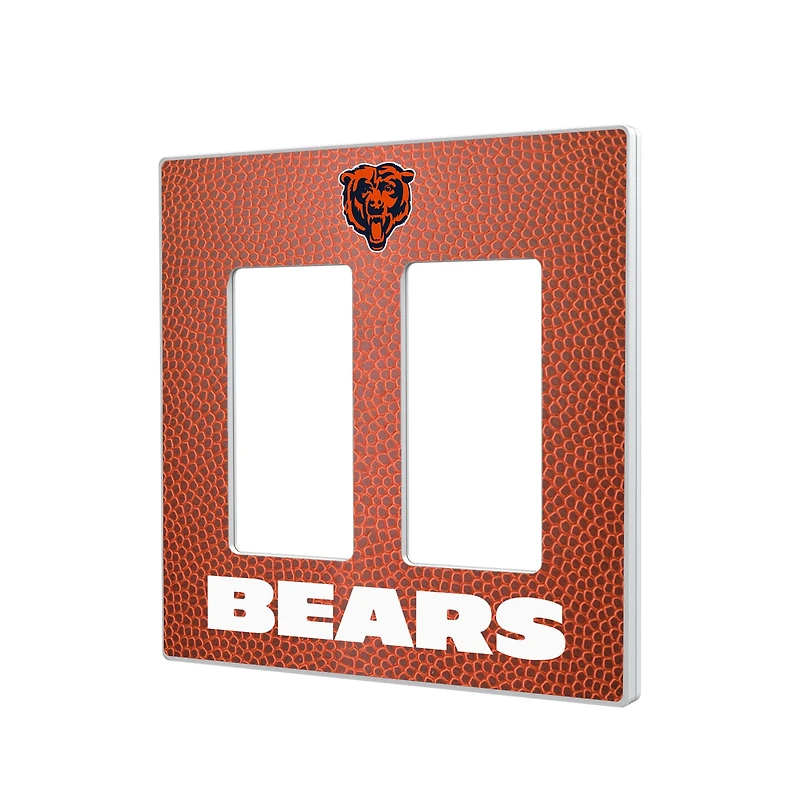 Chicago Bears Football Design Double Rocker Light Switch Plate