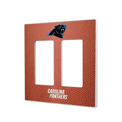Carolina Panthers Football Design Double Rocker Light Switch Plate