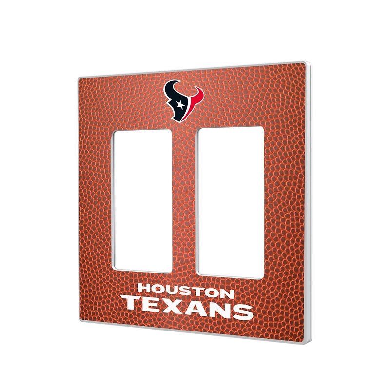 Houston Texans Football Design Double Rocker Light Switch Plate