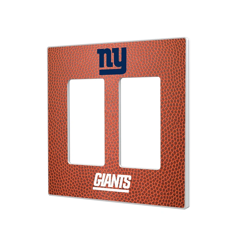 New York Giants Football Design Double Rocker Light Switch Plate