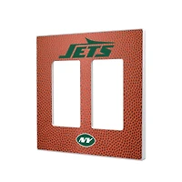 New York Jets Football Design Double Rocker Light Switch Plate