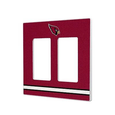 Arizona Cardinals Stripe Double Rocker Light Switch Plate