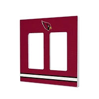 Arizona Cardinals Stripe Double Rocker Light Switch Plate