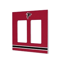 Atlanta Falcons Stripe Double Rocker Light Switch Plate