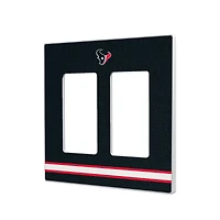 Houston Texans Stripe Double Rocker Light Switch Plate