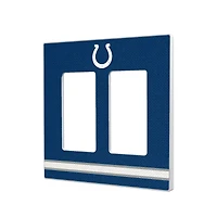 Indianapolis Colts Stripe Double Rocker Light Switch Plate