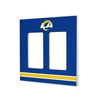 Los Angeles Rams Stripe Double Rocker Light Switch Plate