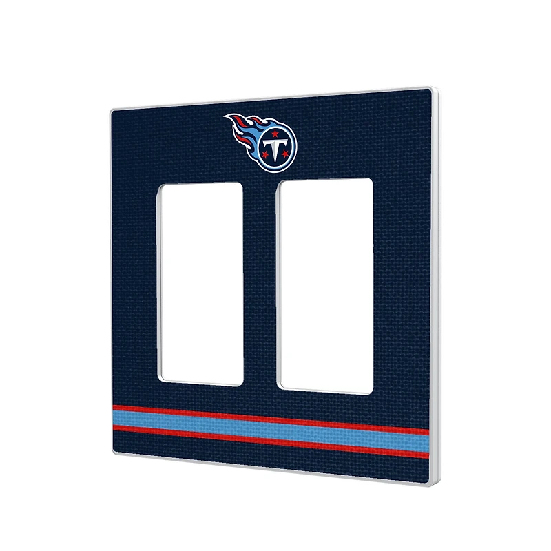 Tennessee Titans Stripe Double Rocker Light Switch Plate