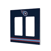Tennessee Titans Stripe Double Rocker Light Switch Plate