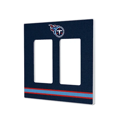 Tennessee Titans Stripe Double Rocker Light Switch Plate