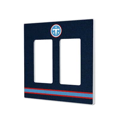 Tennessee Titans Stripe Double Rocker Light Switch Plate