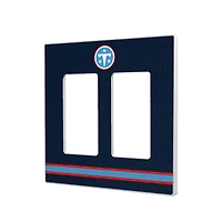 Tennessee Titans Stripe Double Rocker Light Switch Plate