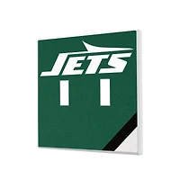 New York Jets Diagonal Stripe Double Toggle Light Switch Plate