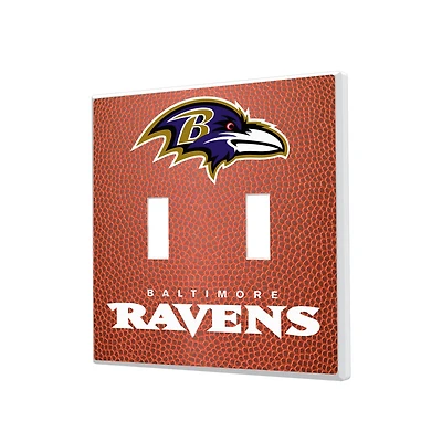 Baltimore Ravens Football Design Double Toggle Light Switch Plate