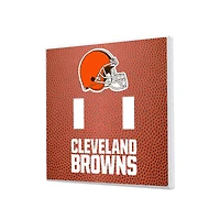 Cleveland Browns Football Design Double Toggle Light Switch Plate