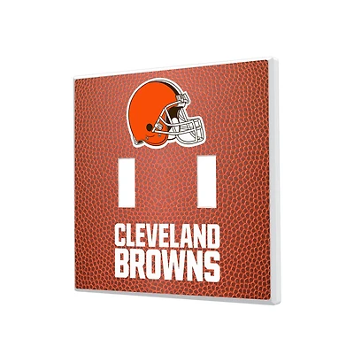 Cleveland Browns Football Design Double Toggle Light Switch Plate
