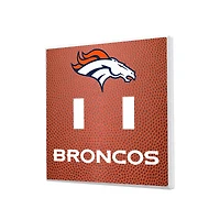 Denver Broncos Football Design Double Toggle Light Switch Plate