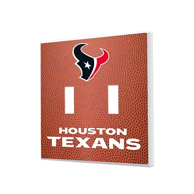 Houston Texans Football Design Double Toggle Light Switch Plate