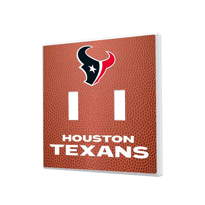 Houston Texans Football Design Double Toggle Light Switch Plate