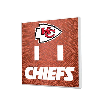 Kansas City Chiefs Football Design Double Toggle Light Switch Plate