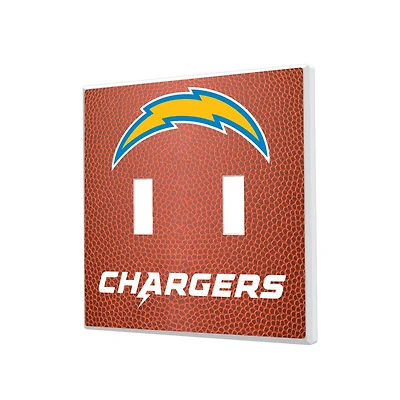 Los Angeles Chargers Football Design Double Toggle Light Switch Plate
