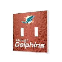 Miami Dolphins Football Design Double Toggle Light Switch Plate