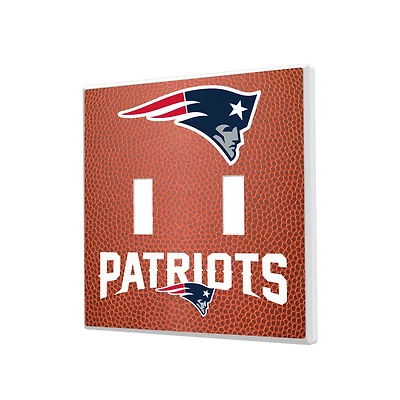 New England Patriots Football Design Double Toggle Light Switch Plate