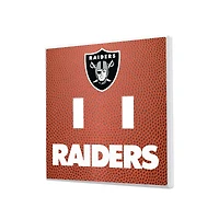 Las Vegas Raiders Football Design Double Toggle Light Switch Plate