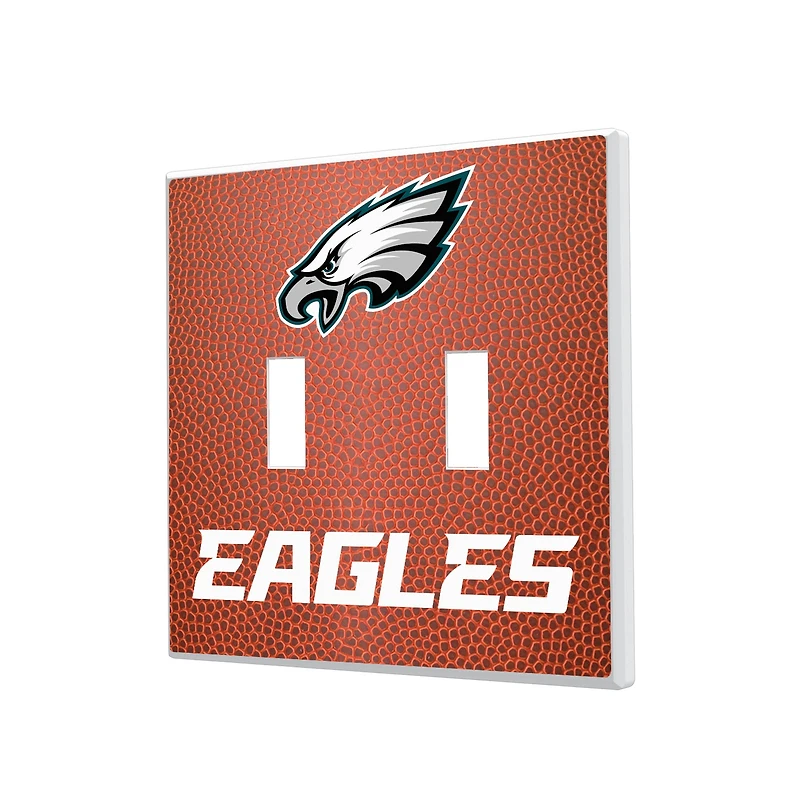 Philadelphia Eagles Football Design Double Toggle Light Switch Plate