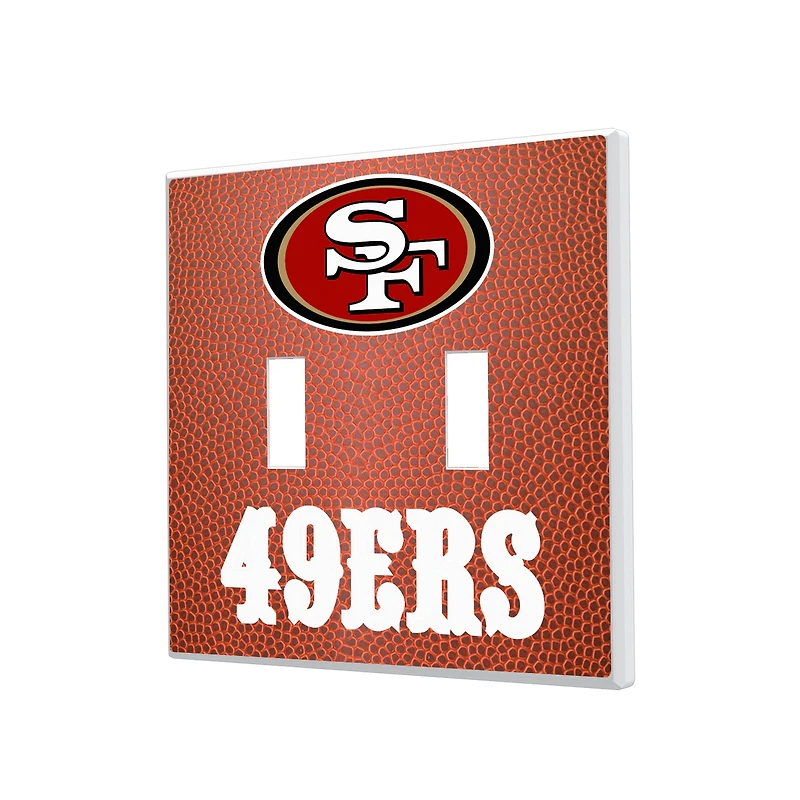 San Francisco 49ers Football Design Double Toggle Light Switch Plate