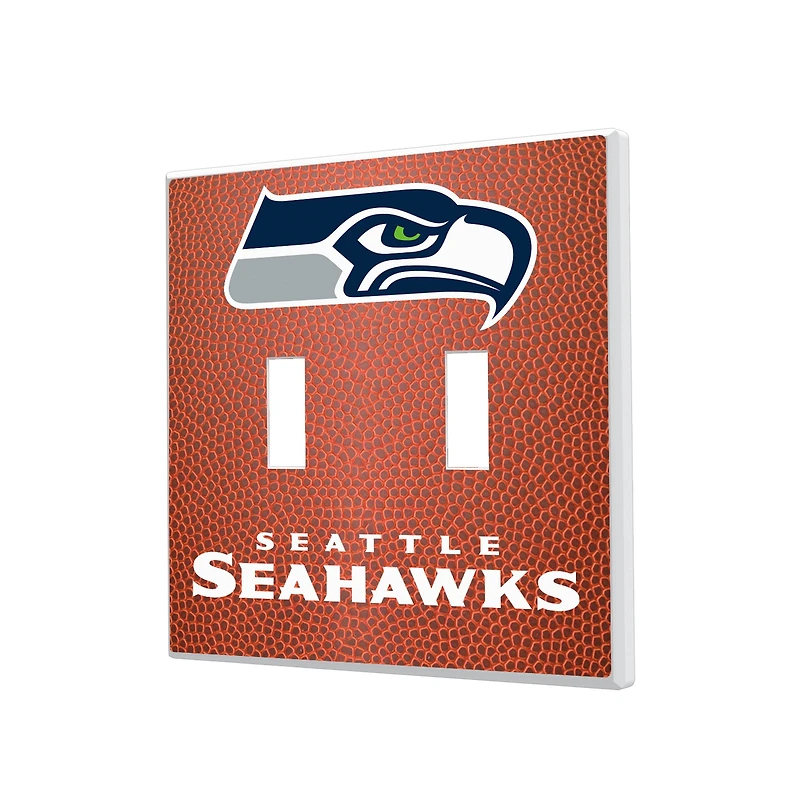 Seattle Seahawks Football Design Double Toggle Light Switch Plate
