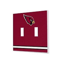 Arizona Cardinals Stripe Double Toggle Light Switch Plate