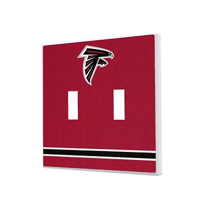 Atlanta Falcons Stripe Double Toggle Light Switch Plate