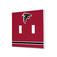 Atlanta Falcons Stripe Double Toggle Light Switch Plate