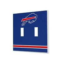 Buffalo Bills Stripe Double Toggle Light Switch Plate