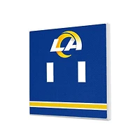 Los Angeles Rams Stripe Double Toggle Light Switch Plate