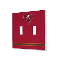 Tampa Bay Buccaneers Stripe Double Toggle Light Switch Plate