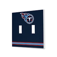 Tennessee Titans Stripe Double Toggle Light Switch Plate