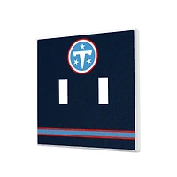 Tennessee Titans Stripe Double Toggle Light Switch Plate