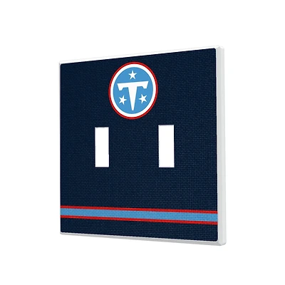 Tennessee Titans Stripe Double Toggle Light Switch Plate