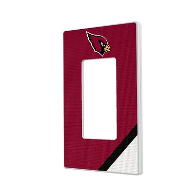 Arizona Cardinals Diagonal Stripe Single Rocker Light Switch Plate
