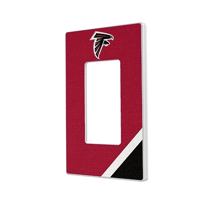 Atlanta Falcons Diagonal Stripe Single Rocker Light Switch Plate