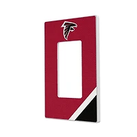 Atlanta Falcons Diagonal Stripe Single Rocker Light Switch Plate