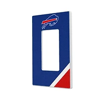 Buffalo Bills Diagonal Stripe Single Rocker Light Switch Plate
