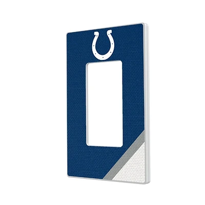 Indianapolis Colts Diagonal Stripe Single Rocker Light Switch Plate