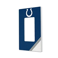 Indianapolis Colts Diagonal Stripe Single Rocker Light Switch Plate