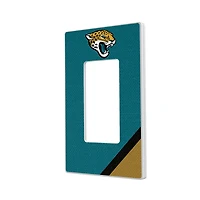 Jacksonville Jaguars Diagonal Stripe Single Rocker Light Switch Plate