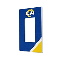 Los Angeles Rams Diagonal Stripe Single Rocker Light Switch Plate