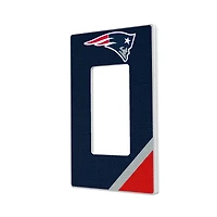 New England Patriots Diagonal Stripe Single Rocker Light Switch Plate