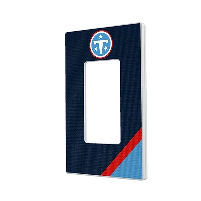 Tennessee Titans Diagonal Stripe Single Rocker Light Switch Plate